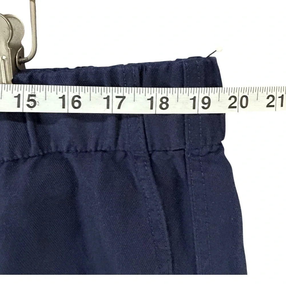 Banana Republic Tencel Linen Pants Womens XL Blue Tapered Relaxed Minimalist